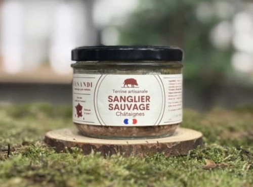 Venandi Sauvage par Nature - Terrine Sanglier Sauvage Français aux Châtaignes - 12x180g