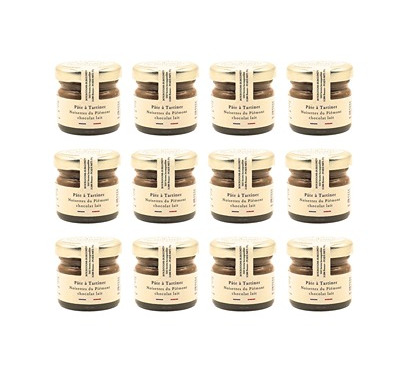 Secrets Incomparables - Pâte à Tartiner Noisette du Piémont IGP Chocolat Lait (Offre -10%: 12x30g)
