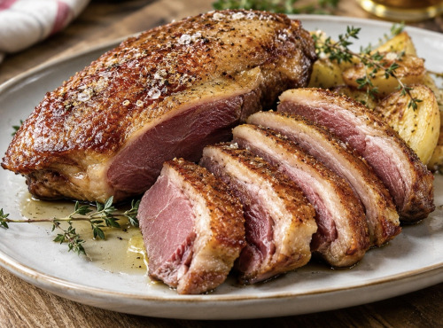 Des Poules et des Vignes à Bourgueil - Magret de canard confit