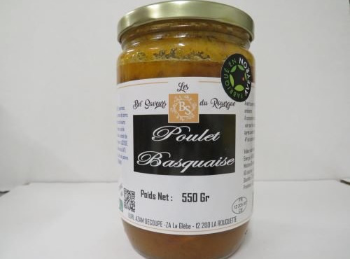 Les Bel' saveurs du Rouergue - POULET BASQUAISE 550 Gr