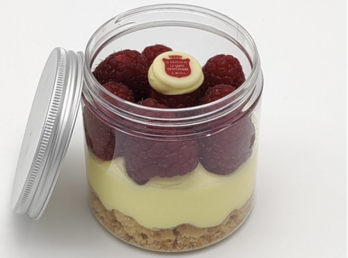 La Tarte Tropézienne - Verrine Tartelette aux framboises