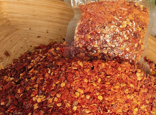 Nature et Saveurs - Ferme Aquaponique et Permacole Astérienne - Piment concassé Gorria et Cayenne - 50g