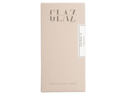 Glaz la chocolaterie de la presqu’île - Tablette chocolat Blanc Vanille 33%