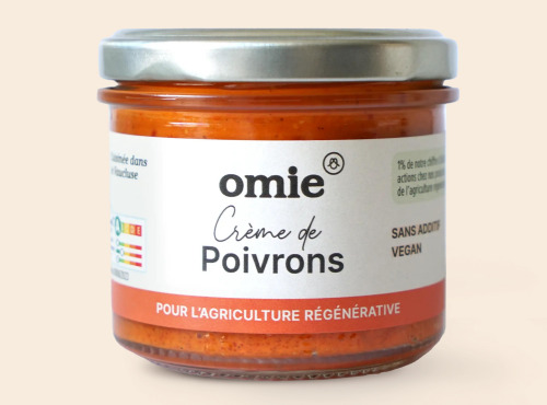 Omie - Crème de poivron bio - à l'huile d'olive vierge extra - 90 g