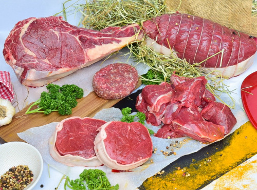 Dégustonfoin - [SURGELE] Colis Excellence de Boeuf Simmental BIO (Tournedos, Entrecôtes, Carpaccio, Faux-Filet...)