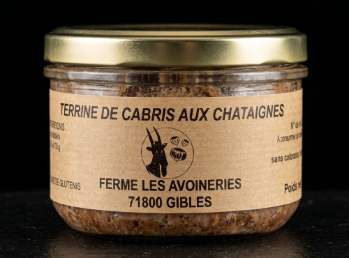 Ferme les Avoineries - Terrine de chevreau Châtaigne 180g