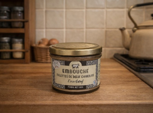 La Maison du Charolais - Rillettes de Bœuf Charolais escarboeuf 80g