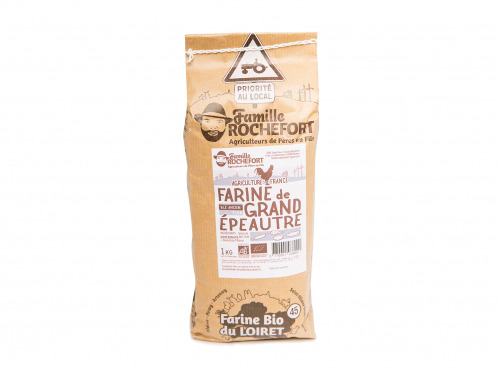 Famille Rochefort - Farine bio de grand épeautre non hybridé variété Oberkulmer 1 kg