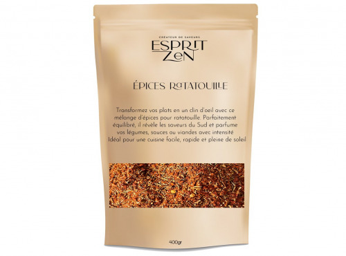 Esprit Zen - Épices Ratatouille - Sachet 400g  avec zip de fermeture