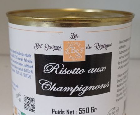 Les Bel' saveurs du Rouergue - RISOTTO 550 Gr