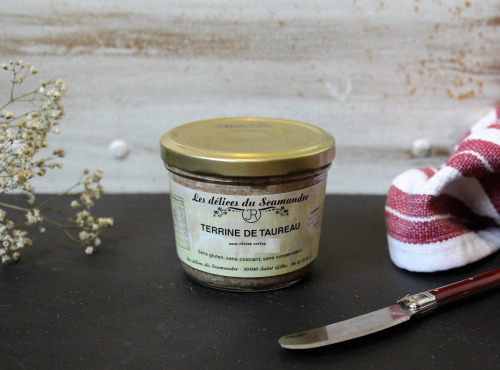 Les Délices du Scamandre - Terrine de Taureau aux Olives Vertes - 85g