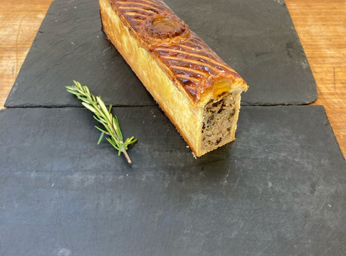 Elevage Les Blancs de l'Ouest - Mini pâté en croûte - Cochon, foie gras, morilles - 20 tranches