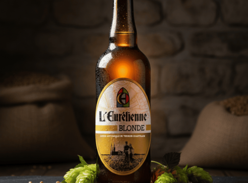 Bière L’Eurélienne – Brasserie de Chandres - BIERE BLONDE 75cL L'Eurélienne