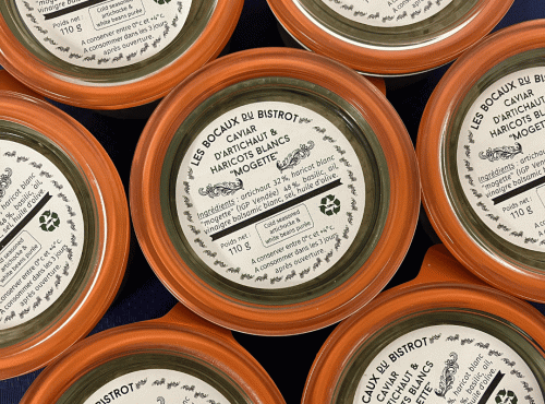 Les Bocaux du Bistrot - Caviar d'artichaut et haricots blancs "Mogette"