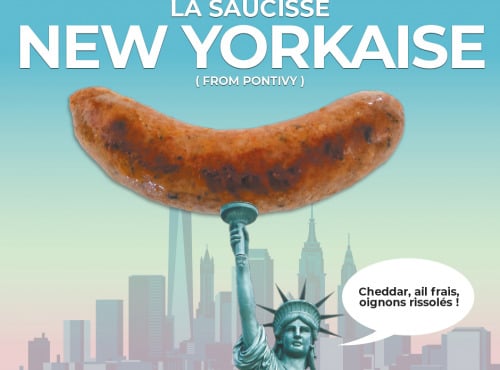 Le Lavandier Charcutier Pontivy - Saucisse New Yorkaise x4 (560gr)