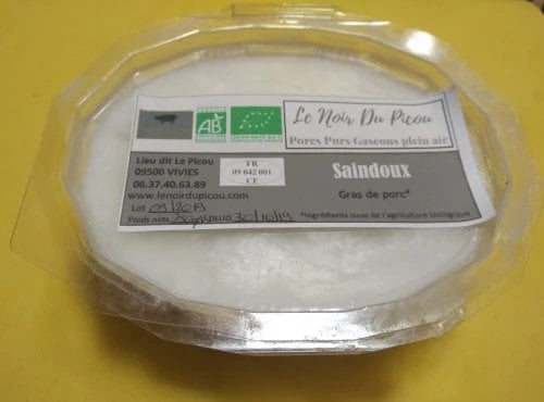 Le Noir du Picou Elodie Ribas - Saindoux 1kg