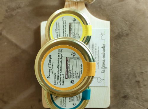 La Ferme Enchantée - Planchette Apéro Escargots, Lot de 3 : Terrine Pineau des Charentes, Escargotine et au Cognac