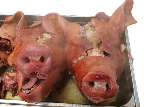 Ferme de la Paumerais - TETE DE PORC COMPLETE CUITE (x1) - 5,0 Kg