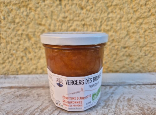 Vergers des brunots - Confiture d'abricots bio 350g