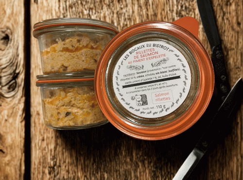 Les Bocaux du Bistrot - Rillettes de saumon au piment d'Espelette