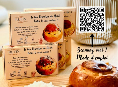 Gaufres Artisanales de Philippe de Bie et mix RUFIN - MIX PREPARATION POUR CRAMIQUE BRIOCHE SUCRE