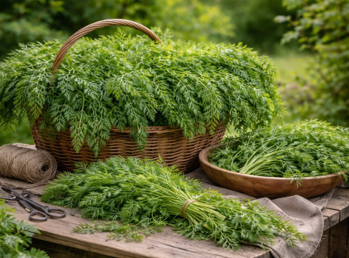 Nature et Saveurs - Ferme Aquaponique et Permacole Astérienne - Fanes de carotte – fraîches, non traitées, multi-usages