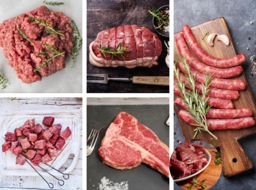 Les Délices du Scamandre - Colis Familial de Viande de Taureau bio - 5kg
