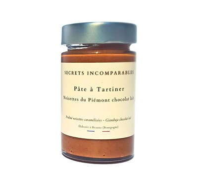 Secrets Incomparables - Pâte à Tartiner Noisette du Piémont IGP Chocolat Lait 200g