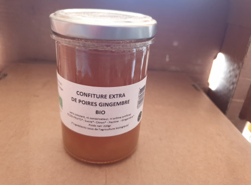 La Ferme du Montet - Confiture Extra de Poire gingembre - 220g