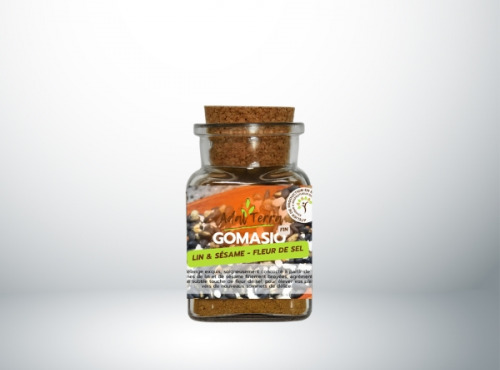 Adal Terra - Gomasio (fin) Lin & Sésame Biodynamiques - Fleur de Sel 60G