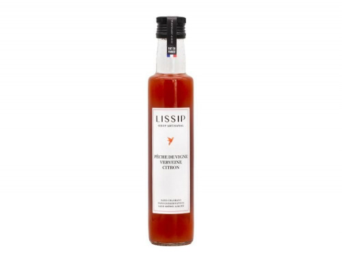 Sirops Lissip - Sirop  Pêche de vigne Verveine Citron 25cl