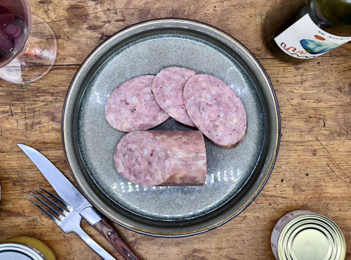 Ferme de Vertessec - Saucisson de Volailles à l'ail - 280g