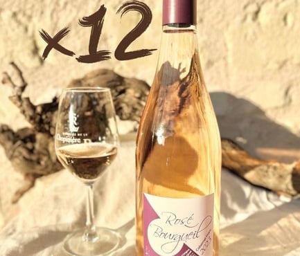 Domaine de la Chopinière du Roy - PROMO 10 % - 12 bouteilles de Vin Rosé Sec et Fruité - 12 x 75 cl