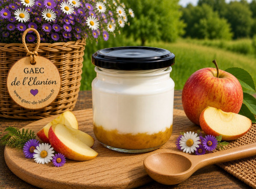 Gaec de l'Elanion - Fromage Blanc  Pomme 130g