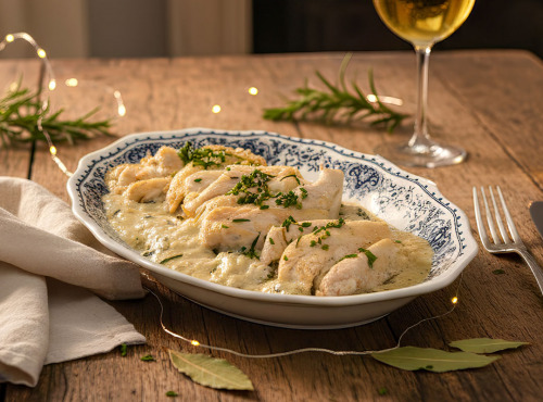 Maison Lascours - Aiguillette de Chapon à la sauce aux Morilles & Vin Jaune - 2 personnes