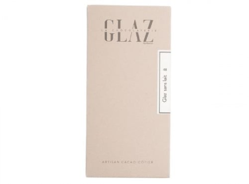 Glaz la chocolaterie de la presqu’île - Tablette chocolat Glaz sans lait 48%