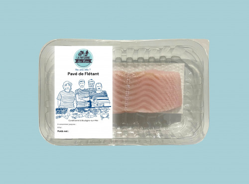 La Paysanne des Mers - Filets de flétan sans arête - 200 g - lot de 6