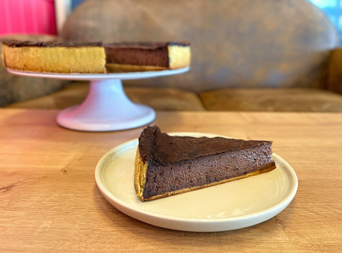 Maison Héron père et filles - Lot: 1 flan Normand 8 pers et 1 flan Chocolat
