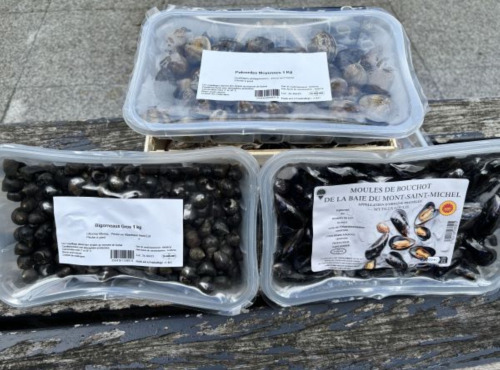 Saint Kerber - Cancale - Mix de la mer 3kgs - Moules AOP/Palourdes/Bigorneaux