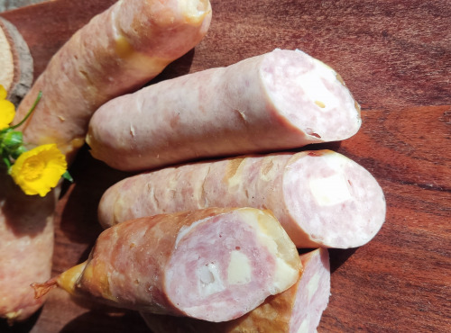 Ferme Angus - saucisses à griller au fromage de Chimay