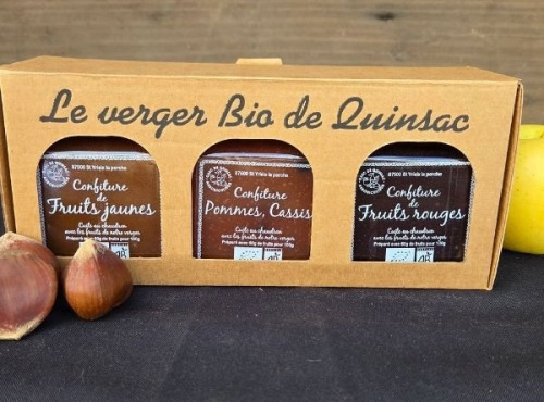 Le verger bio de Quinsac - Coffret 3 confitures BIO