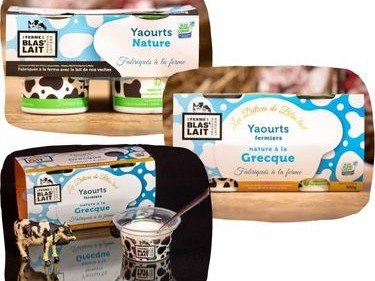 La Ferme de Blas'Lait - Lot Yaourts à la grecque Nature x8 + traditionnels Nature x4