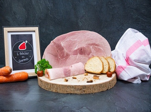 L'Atelier des Gourmets - Boucherie Charcuterie en Provence - Jambon Cuit du Mont Ventoux (par 8 tranches) - 640gr