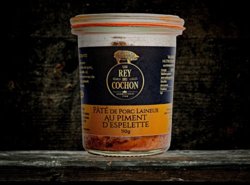 Lou Rey du Cochon - Pâté de porc laineux au piment d'Espelette 180g