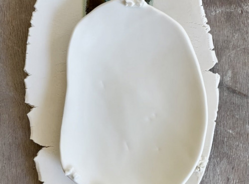 Atelier Eva Dejeanty - Petite plateau en porcelaine White