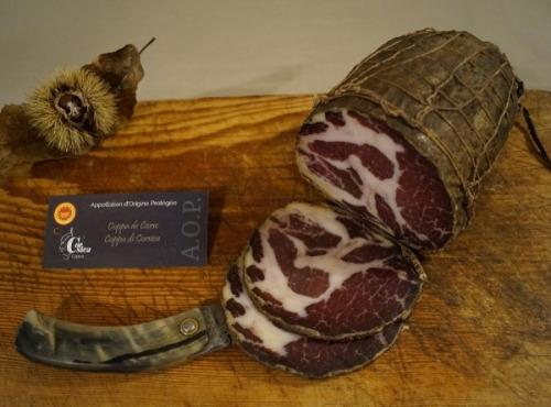Charcuterie Mannei - Coppa de Corse 12 mois - AOP - Porc Nustrale