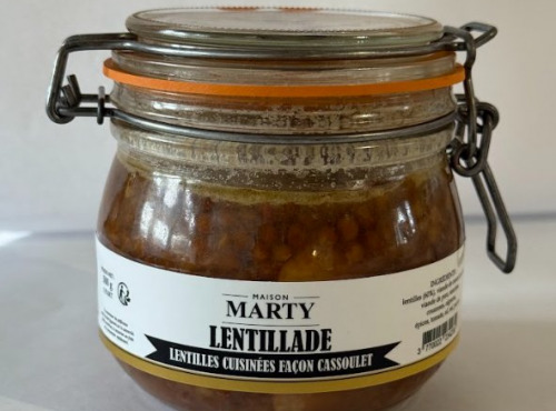 CHARCUTERIE MAISON MARTY - Lentillade - Lentilles cuisinées façon cassoulet 500g