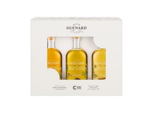 Huilerie Maison Guénard - COFFRET CHRISTOPHE HAY**- 3x9 CL COLZA/TOURNESOL/NOIX