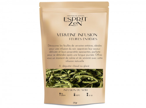 Esprit Zen - Verveine Feuilles Entière - Infusion - Sachet zip 25g