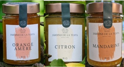 Jardins de la Testa - Pack de 4 pots de confiture